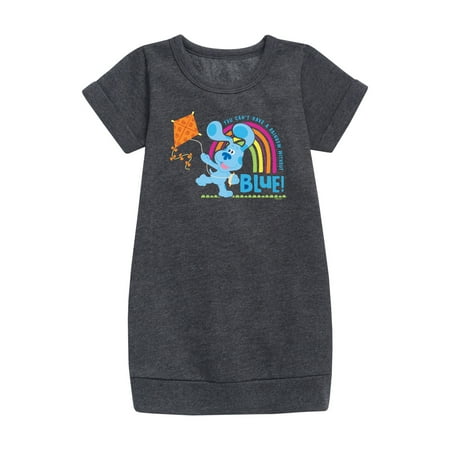 

Blue Clues & You! - Can t Have Rainbow Without Blue - Toddler And Youth Girls Fleece Dress