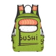 thumbnail image 3 of Balery Fresh Sushi Lightweight Backpack for Men and Women - Durable and Water-Resistant, Ideal for School, Work, Travel, and Everyday Use, 3 of 9