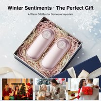 Hand Warmers Rechargeable 2 Pack, Electric Hand Warmers with LED Flashlight, 20Hrs Long Safe Heat, Portable Pocket Heater, Gifts for Christmas, Outdoor, Hunting, Golf, Camping Accessories,Peach