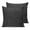 Black, variant on Dark Green 20x20 Pillow Covers Set of 2, Farmhouse Burlap Solid Green Modern Linen Texture Throw Pillow Covers Decorative Couch Cushion Case, Microfiber Square Pillowcases for Bedroom Living Room