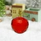thumbnail image 5 of pstuiky Adorno navideño de manzanas facetadas de cristal. Figuras de manzanas de cristal coleccionables para regalos de Navidad y decoración navideña del hogar., 5 of 6