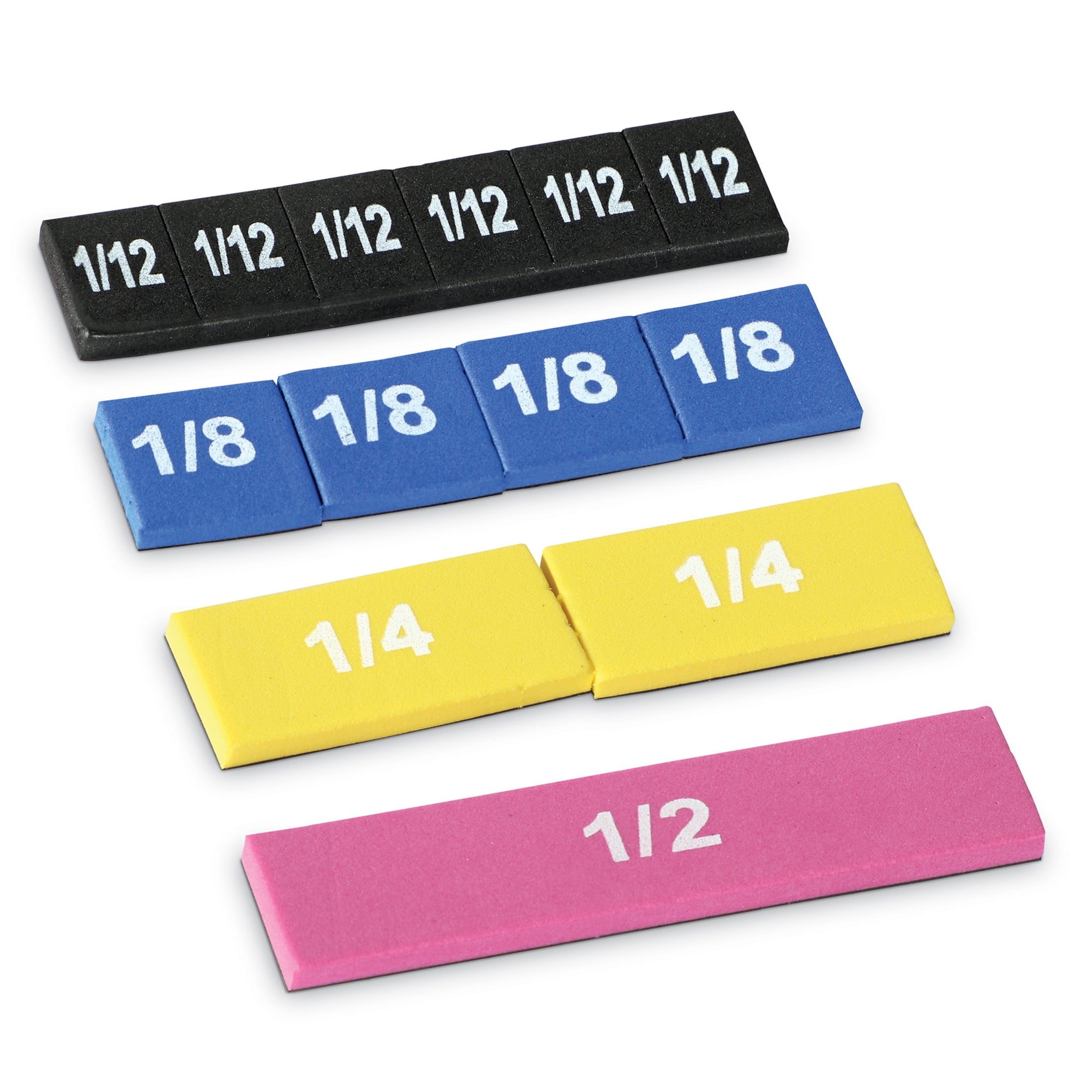 Learning Resources Magnetic Rainbow Fraction Tiles, Math Manipulatives, Ages 6+