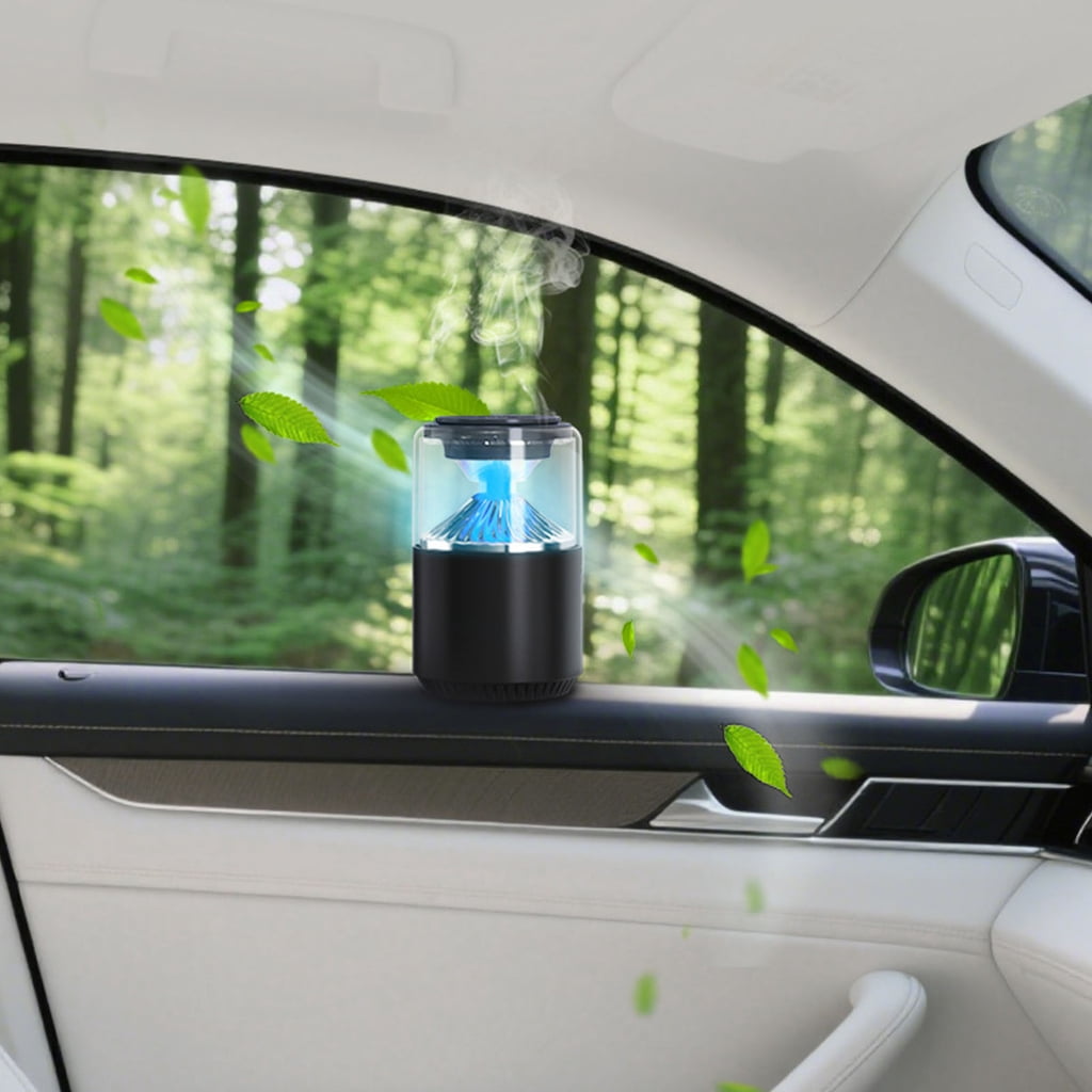 Automatic Car Air Freshener Diffuser with Ambience Light, Long Lasting Scent
