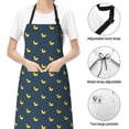 thumbnail image 6 of Naloa Cartoon Ducks Apron Kitchen Aprons with Pockets for Women Men Chef, 6 of 8