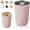 Pink, variant on Automatic Magnetic Stirring Coffee Mug with Extra Stir Bar - 2026 Self Mixing Cup for Hot Chocolate & Tea - Travel Gift Box
