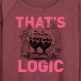 thumbnail image 3 of Alice In Wonderland - That's Logic - Women's Lightweight French Terry Long Sleeve Shirt, 3 of 5