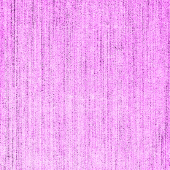 Ahgly Company Indoor Square Solid Pink Modern Area Rugs, 7' Square