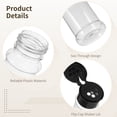 thumbnail image 4 of 100 Pcs 2 fl oz 60 ml Clear Plastic Spice Jars with Black Shaker Lids, Refillable Seasoning Containers for Kitchen, Pantry, Herbs, Spices, Powder Storage, 4 of 6