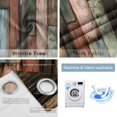thumbnail image 4 of Vintage Wood Grains Blackout Curtains for Bedroom/Living Room, Thermal Insulated Kitchen Curtains, Farmhouse Colorful Wooden Texture Grommet Darkening Window Treatment Drapes 52"x84"x2, 4 of 8