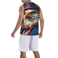 thumbnail image 2 of Pofeuu Surreal Bald Eagle Gentleman Print Basketball Jersey, Shirts for Men Youth Basketball Jersey Crew Neck-Small, 2 of 6
