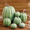 thumbnail image 3 of 7Pcs Artificial Pumpkins for Decorating, Assorted Pumpkin Cute Foam Pumpkins for Halloween Thanksgiving Party, 3 of 7