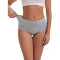thumbnail image 4 of DARING DIVA Women's Tummy Control Underwear Briefs 4 Packs S Black, Gray, Red, Blue, 4 of 6
