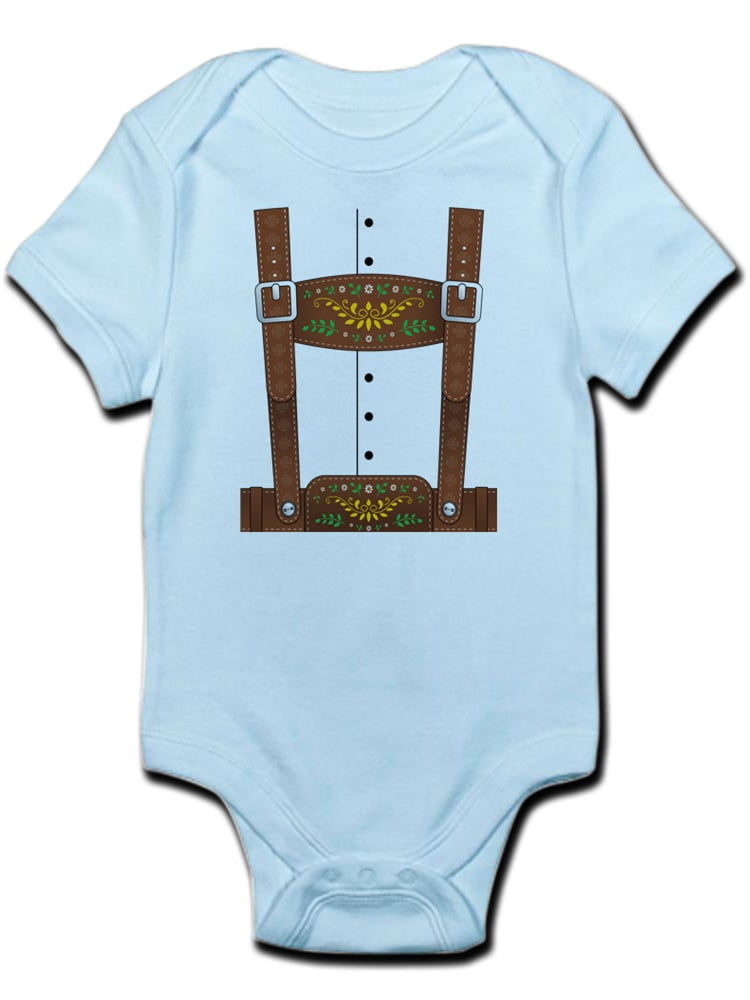 baby lederhosen onesie