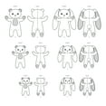thumbnail image 6 of Simplicity Sewing Pattern 9941 - Plush Bears and Bunnies in Three Sizes, Size: OS (One Size), 6 of 6