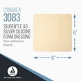 thumbnail image 2 of Dynarex SiliGentle AG Silver Silicone Foam Dressings, Wound Care, Soft & Absorbent, White, 6” x 6” Non-Adhesive Foam Pad Dressing with Silicone Layer, 1 Case of 50, 2 of 7