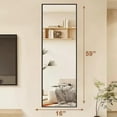 thumbnail image 4 of BEAUTYPEAK 59"X16" Rectangle Full-Length Floor Standing Mirror,Black, 4 of 5