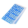 thumbnail image 1 of Número Pegatinas Buzón Auto Adhesivo 12345178900 Números 12,5x38mm Blanco y Azul para Residencia Buzón Señales, 30 Hojas Unique Bargains números de buzón, 1 of 7