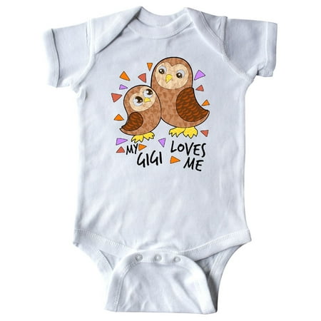 

Inktastic My Gigi Loves Me- cute owl family Gift Baby Boy or Baby Girl Bodysuit