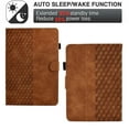 thumbnail image 5 of Luxury Flip Case for Kindle Paperwhite 5 (11th Generation) 2021, PU Leather Smart Auto Wake/Sleep Magnetic Case with Kickstand Card Slots Soft Silicone Shockproof Protective Phone Cover,Brown, 5 of 10