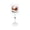Reindeer#010, variant on Santa Claus Christmas Wine Glass 12oz, Vivid 2D Print Holiday Stemware, Festive Xmas Party Table Decor & Hostess Gift for Wine Lovers & Family