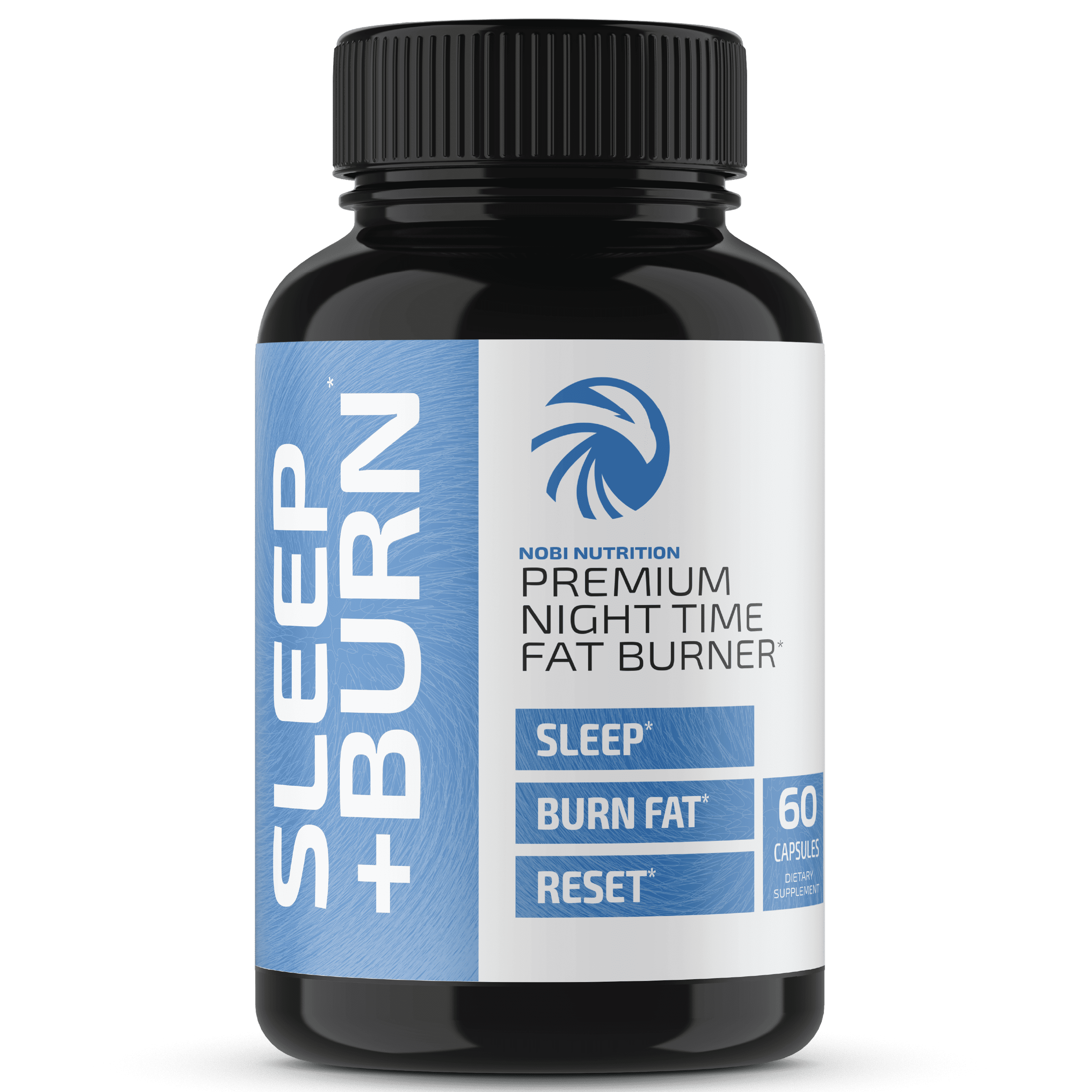 Night Time Weight Loss Pills to Reduce Belly Fat | Melatonin Sleep Aid | Appetite Suppressant & Fat Burner by Nobi Nutrition