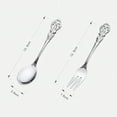 thumbnail image 5 of Spoon Vintage Style Stainless Steel Creative Spoon Fork for Dessert, 5 of 7