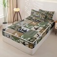 thumbnail image 2 of Homewish Mallard Duck Zipper Twin Comforter Sets with Fitted Sheet and 2 Pillowcases,Jungle Animals Deer Zipper Bedding Set For Boys Kids,Reversible,4 Pieces, 2 of 7