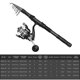thumbnail image 2 of Fishing Rod and Reel Combo, Portable Fishing Pole with Fishing Line and Lure Carry Bag, 2 of 4