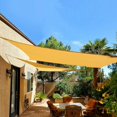 thumbnail image 4 of Impermeable Sun Shade Sail UV Block Impermeable Anticorrosión Toldo Protector solar Toldo Toldo Refugio solar para césped Jardín al aire libre Fiestas Amarillo Claro 3x3m Macarena Vela de sombra, 4 of 8