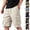 Beige, variant on HAJWOH Cargo Shorts for Men Durable Drawstring Knee Length Shorts Outdoor Hiking Carpenter Short with Pockets