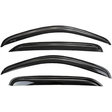 Front and Rear Side Window Deflector Set of 4 - Compatible with 2008 - 2020 Dodge Grand Caravan 2009 2010 2011 2012 2013 2014 2015 2016 2017 2018 2019