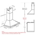 thumbnail image 4 of IKTCH Hotte de Cuisine Murale 30 Po. 900 CFM Convertible Sans Conduit en Acier Inoxydable, 4 of 6