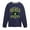 NAVY, variant on She Hulk - Athletics - Kids Long Sleeve Graphic T-Shirt