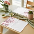 thumbnail image 6 of Cherry Blossom Placemats for Dinning Table Set of 6, Spring Pink Floral Branches Watercolor Burlap Kitchen Place Mats Waterproof Cloth Table Mats, Indoor Outdoor Placemats Easy Clean Dinner Decor, 6 of 8