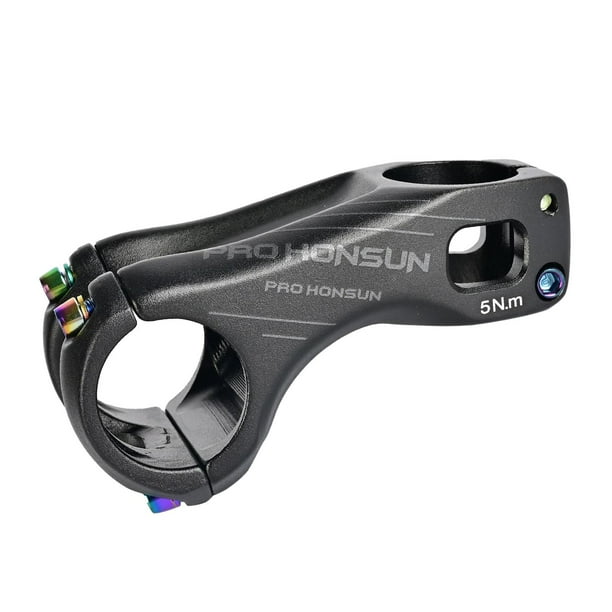 Vástago de bicicleta de aleación Accesorios para bicicleta ± 17 degree Componentes Piezas 31.8 mm Vástagos de ciclismo Elevador para bicicleta de carretera negro 70mm Macarena Tallo de manillar de bicicleta