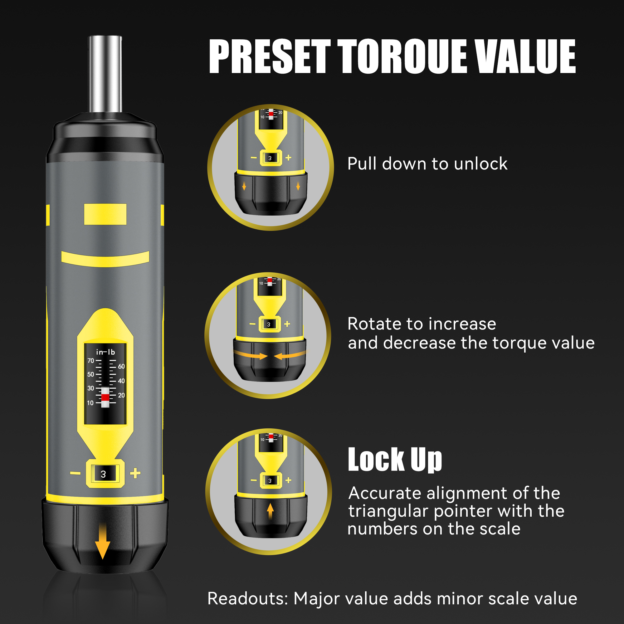 Bore Baby Professional 42-Piece Torque Screwdriver Set (10-70 in-lb) – Precision S2 Steel Bits for Scope Mounting, Bicycle Maintenance & Optics Calibration