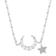 thumbnail image 1 of de cadena con eslabones de estrella y para ella, , 16 cm + 5 cm, accesorio delicado Plata Zulema Pulsera Estrella Luna, 1 of 8
