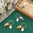 thumbnail image 2 of 4pcs Toilet Keychain Novelty Keychain for Men Funny Keyring Toilet Seat Pendant Key Organizer Key Holder Metal Key Charms, 2 of 5