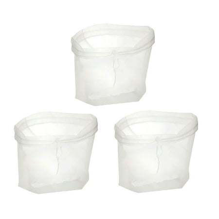 

3 Pcs Soy Milk Filter Bag Premium Reusable Nut Milk Bag Extra Large Yogurt Strainer Cheesecloth Bag (White 30x30cm)