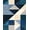 Navy, Pattern 9, variant on ODIKA 4'x6' Machine Washable Non-Slip Area Rug, Lattice Motif Contemporary High Traffic Rug, Gray, 232689