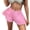 Pink, variant on Sngxgn Women Casual High Waisted Casual Shorts Frayed Raw Hem Ripped Casual Shorts(White,L)