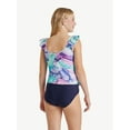 thumbnail image 2 of Justice Girls Ruffle Tankini Top with Bikini Bottom 2-Piece Swimsuit, Sizes 5-18, 2 of 5