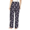 thumbnail image 2 of Bixox Women's Elegant ice skates snowflakes A Patterned Pajama Pants Loungewear, 2 of 5