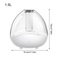 thumbnail image 5 of Billuyoard Humidificador, difusor de Aroma, rociador de niebla para el hogar, 1,5 l, capacidad de agua para sala de estar, enchufe de EE. UU. Humidificadores, 5 of 5