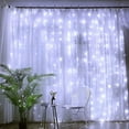 thumbnail image 3 of 9.8ft*9.8ft Window Curtain Icicle String Lights with Remote & Timer, 300 LED Fairy Twinkle Lights with 8 Modes Christmas Lights Fits for Bedroom Wedding Party Backdrop Outdoor Indoor Wall Decoration, 3 of 8