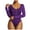 Purple, variant on Fengqque Jumpers for Women with Overalls Casual Jumpsuits Plus Size Summer Solid Color Pullover Long Sleeve O-Neck Jumpsuit