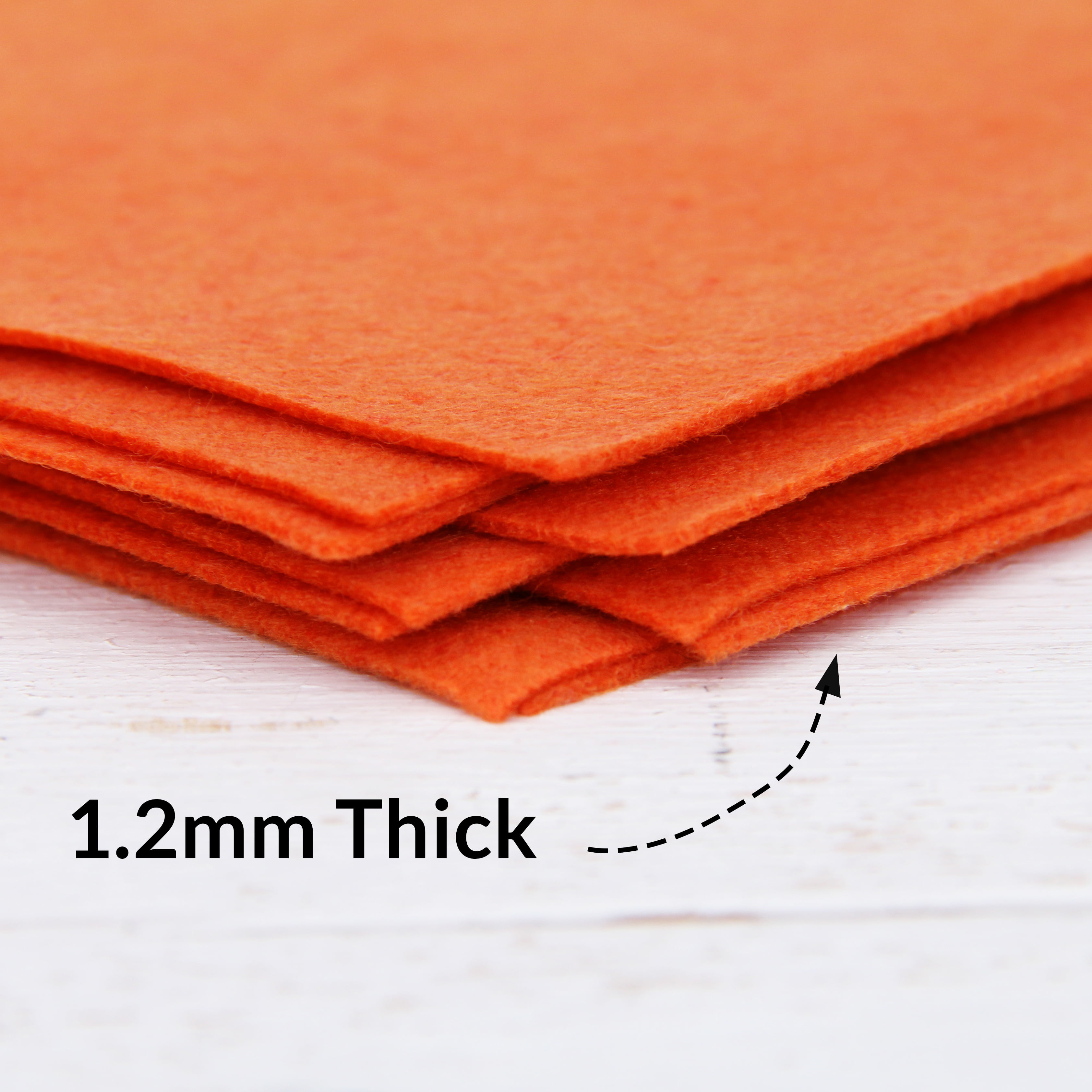 Threadart Premium Felt Roll - 12 x 10yd - Orange | Soft Wool-Like Feel |  1.2mm Thick for DIY Crafts, Sewing, Crafting Projects | Compatible with