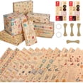 thumbnail image 1 of Papel de Regalo Kraft, Reciclable Papel Envoltura Envolver Regalos Papeles Craft con Pegatinas, Cintas Adhesivas de Doble Cara y Cintas para Cumpleaños Navidad, 1 of 4