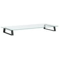 thumbnail image 4 of vidaXL Monitor Stand Black 80x35x8 cm Tempered Glass and Metal, 4 of 5