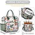 thumbnail image 4 of Pioneer Flower Floral Print Pattern Womens Lunch Box for Work,Insulated Large Lunch Bag for Tween and Teen,Loncheras Para Mujer,Leakproof Adult Lunch Bag for Work,Beach,Travel,Picnic,Camping, 4 of 6